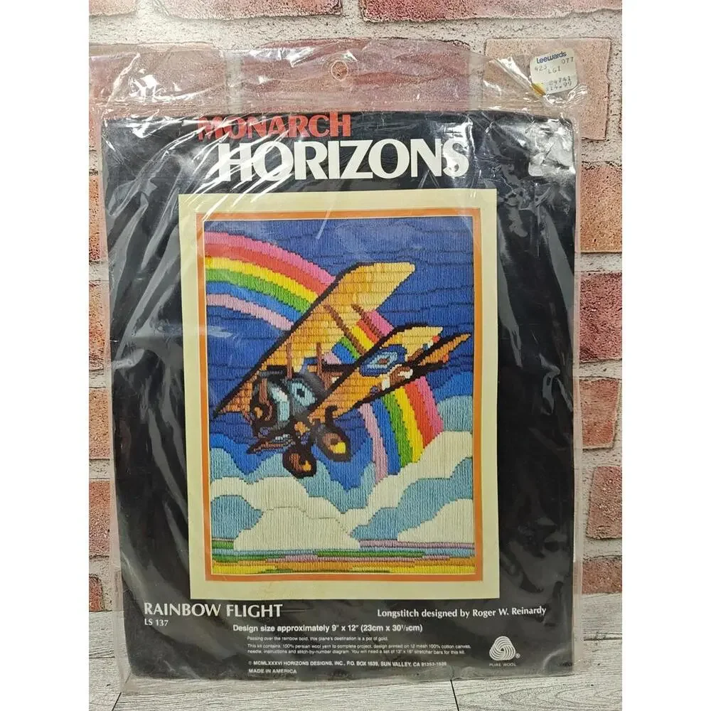 1986 Monarch Horizons Longstitch Kit LS 137 Rainbow Flight 9